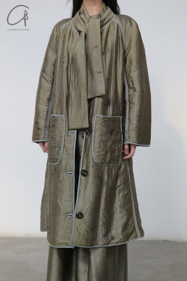 MUTEDANCE long tie jacket MD23FW61 olive PM107